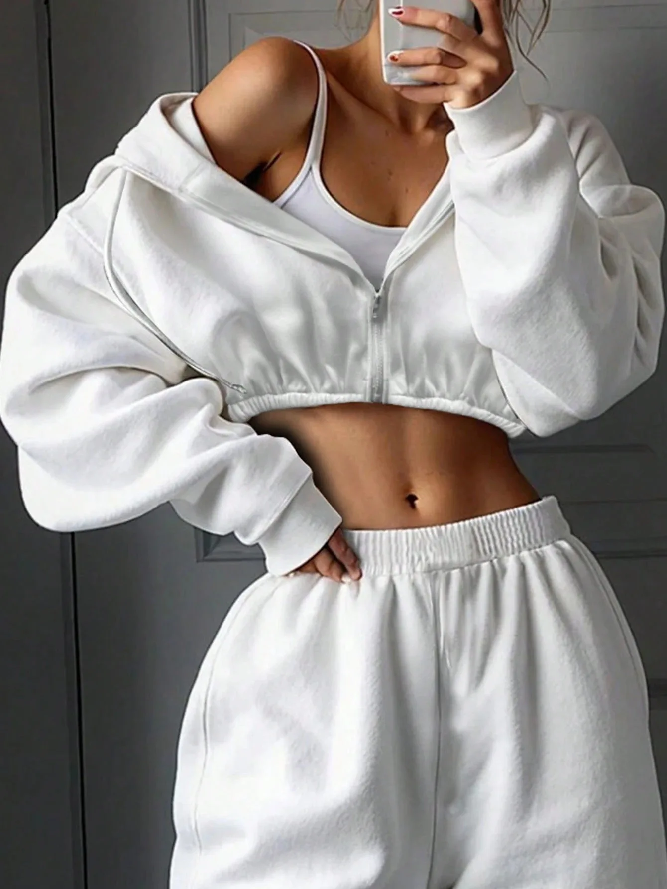 2025 Autumn and Winter New Women's Fashion Long Sleeve Sports Casual Sweatshirt Set Two-piece