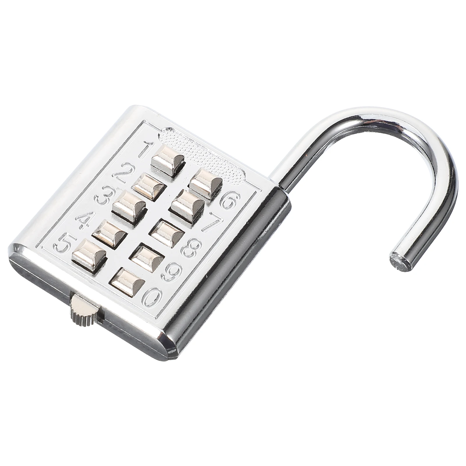 

10 Keypad Lock for Gym Cupboard Door Toolbox Electric White Small Padlocks Combination Weatherproof Locker Resettable Code