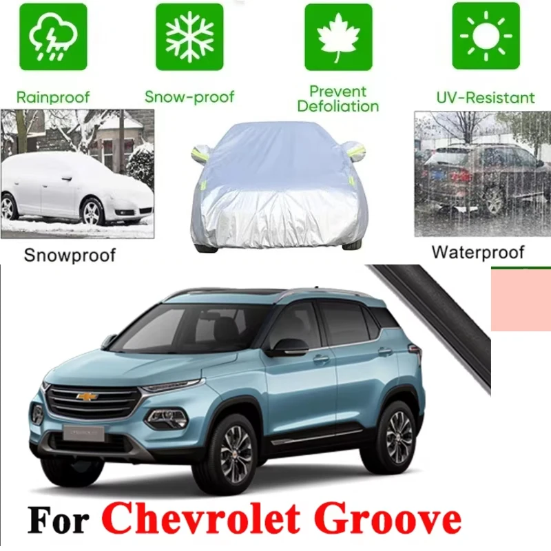Voor Chevrolet Groef Nueva 2020-2026 Volledige Auto Covers Outdoor Zon Anti Uv Regen Sneeuw Stof Bescherming Oxford Doek accessoires