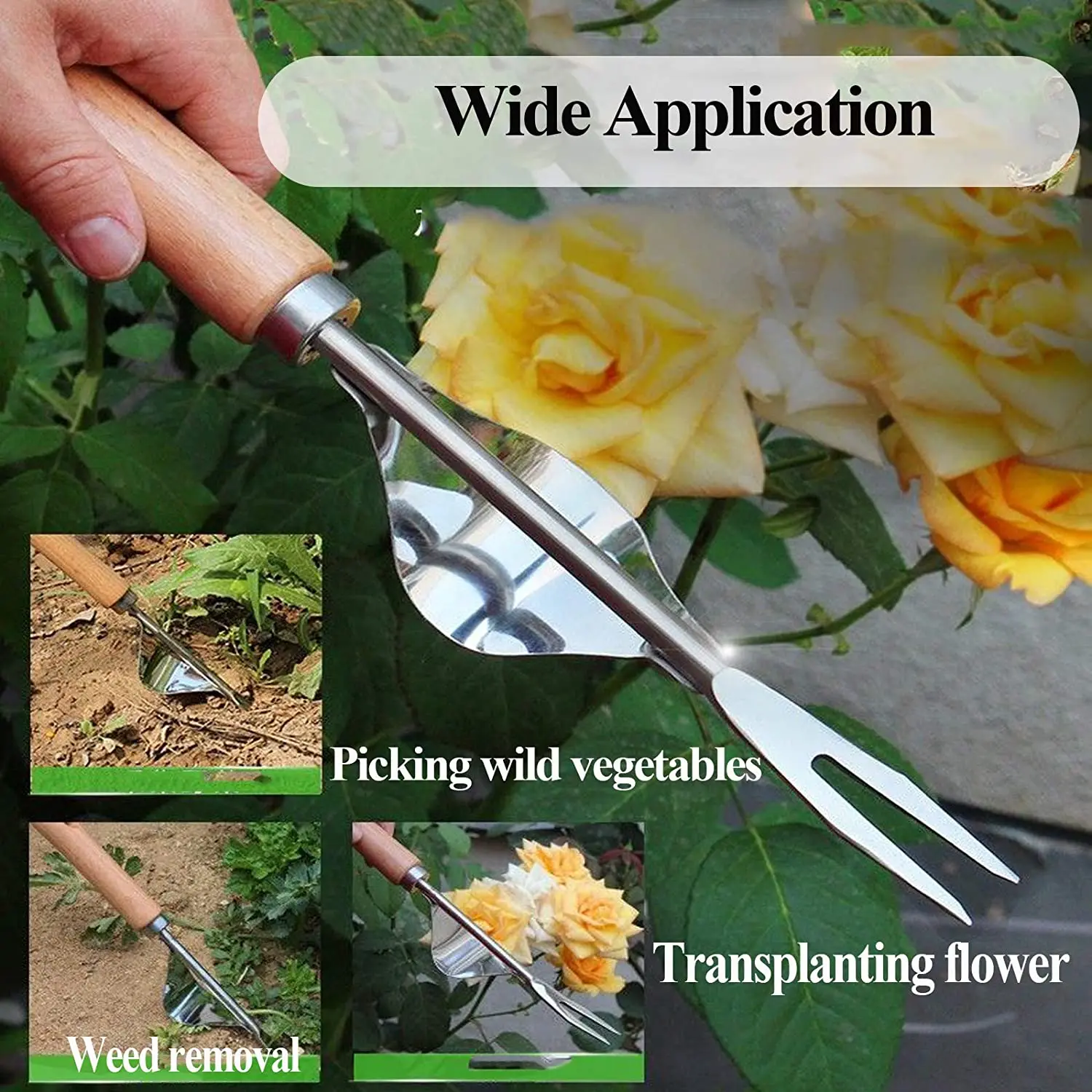 1 pz giardino diserbo strumento prato robusto estrattore di scavo mano diserbo efficace facile applicare rifilatura rimozione estrattore di erba manico lungo