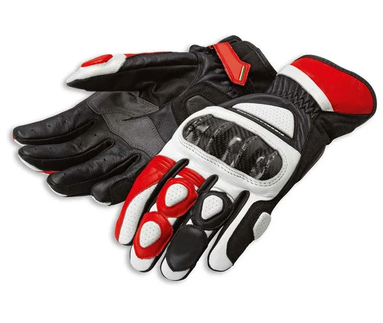 Moto SPORTS C2 Motorcycle Gloves For Ducati Cowhide carbon fiber motorcycle gloves men and women racing gloves