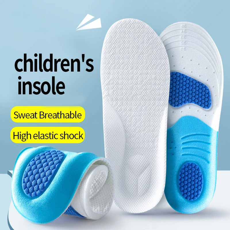 Children Memory Foam Sport Insoles Orthopedic Arch Support Shoes Pad Comfortable Heel Cushion Plantar Fasciitis Feet Care Insole