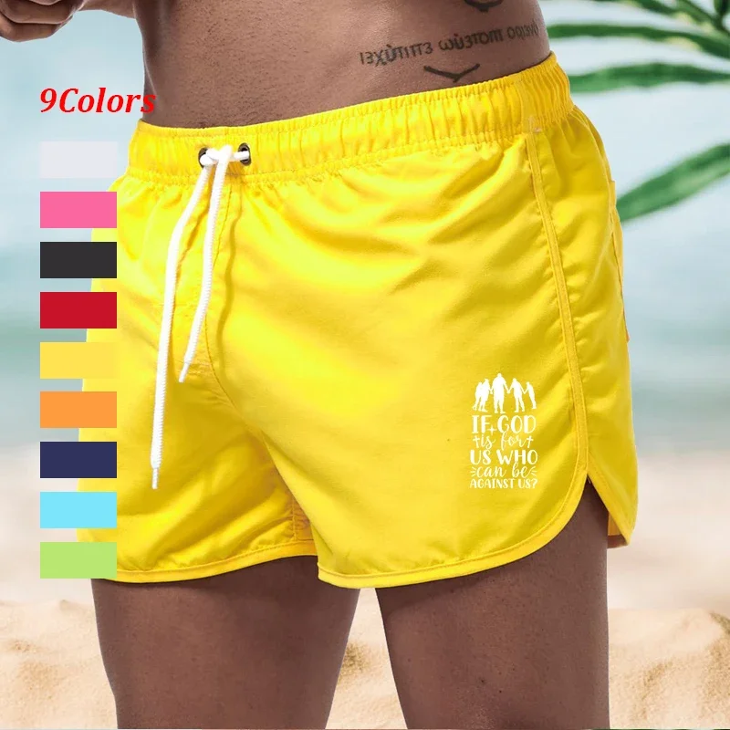 

Men's Board Shorts Print Quick Dry 9 Colors Swim Trunks S - 3XL for Men Swimming Surfing Beach Summer