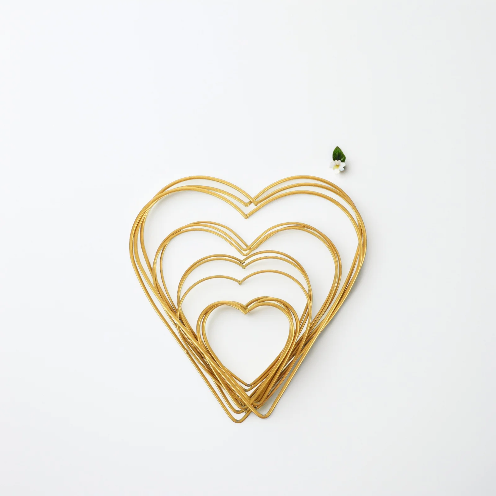 12 قطعة من حلقات الحديد المعدنية على شكل قلب، حلقة زخرفية أنيقة مثالية لمشاريع صائد الأحلام بنفسك، حلقة على شكل قلب #4