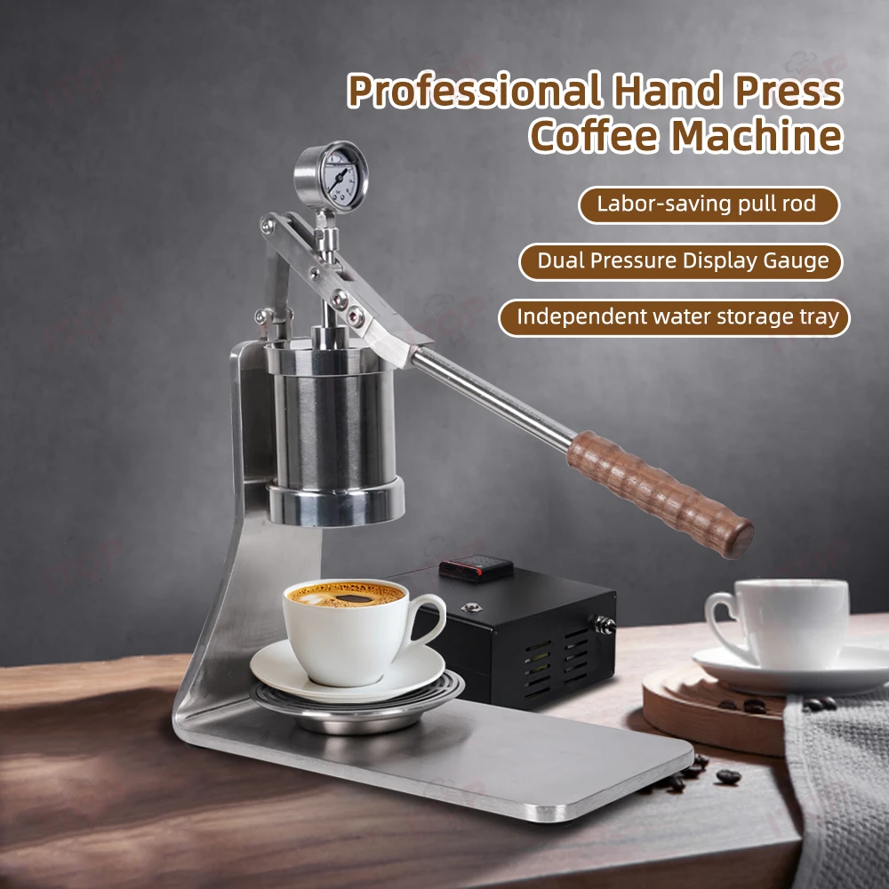 

ITOP IT-HPEN-SN Lever Espresso Machine 304 Stainless Steel Cavity Capacity 100ml Pressure 1-16 Bar 160W PID Heating