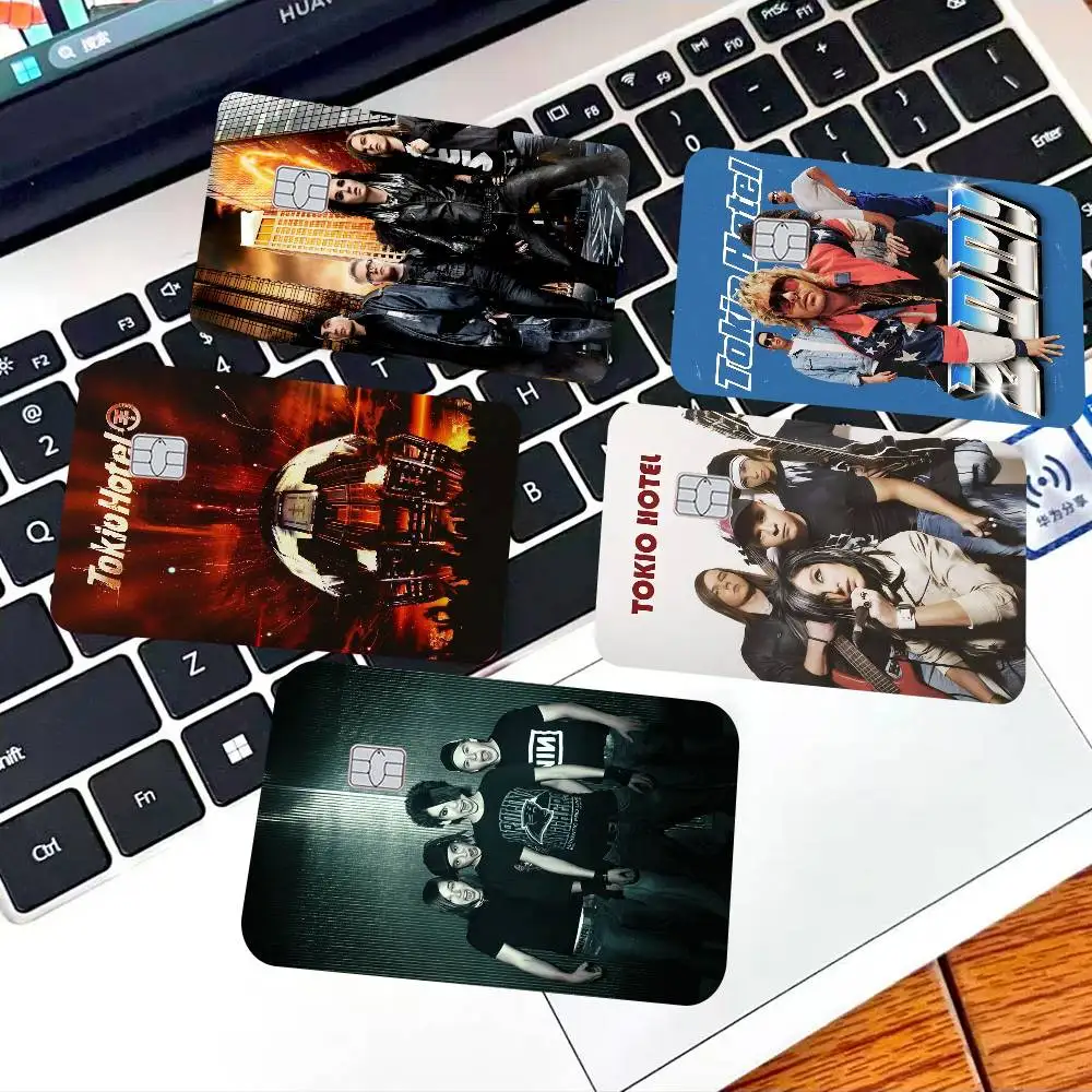Pop Rock Band T-Tokio H-Hotel 100% gran oferta Amine tarjeta bancaria de débito de crédito tarjeta de autobús película pegatina de piel