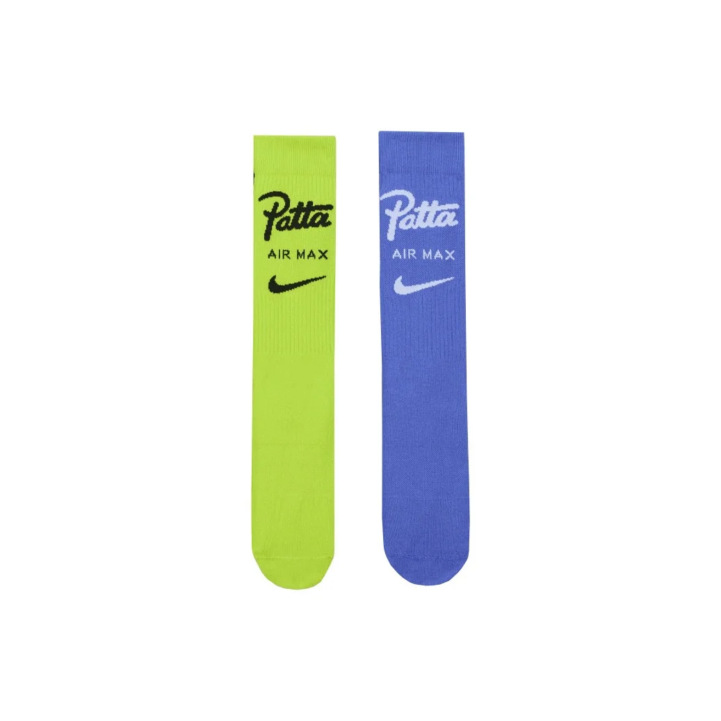 Nike x Patta ED ESS CREW 2PR 168 Crew Socks Unisex 2 Pack HM8339-901
