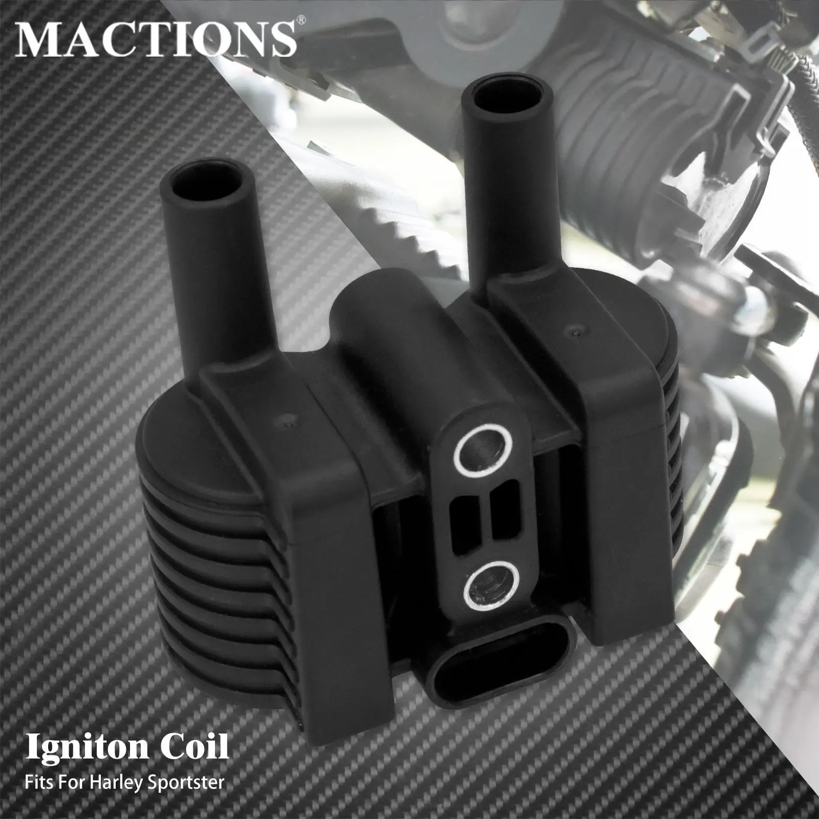 

Motorcycle Black Ignition Coil Pack For Harley Sportster XL 1200 883 72 Iron Seventy Two Nightster Roadster Custom 2007-2021