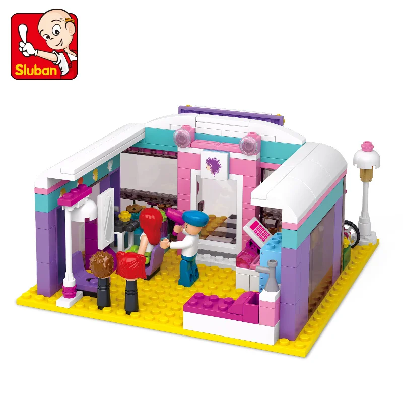 Sluban Building Block Toys Girls Dream Hair Beauty Salon 243PCS Bricks B0526 Compatible With Leading Brands Construction Kits