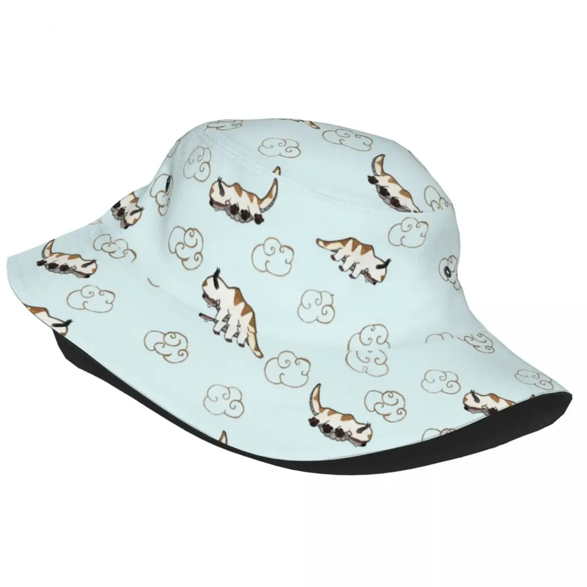 Casual Happy Appa Avatar The Last Airbender Bucket Hat Girl Lightweight Outdoor Fishing Fisherman Cap Sun Hat