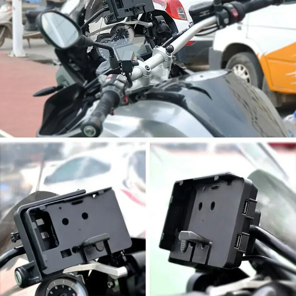 

1pcs For BMW GS R1200 Motorcycle Mobile Phone Holder Charger GPS Mount Rack Motorcycle Electronics Accessories easy installatio