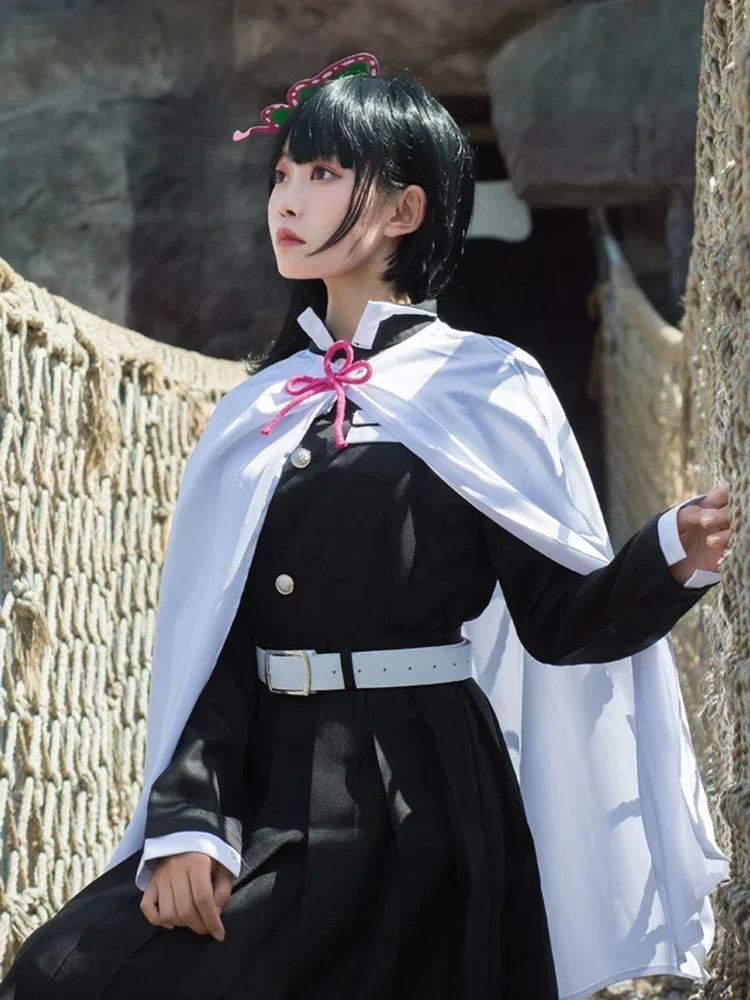 Costume d'Halloween de cosplay Tsuyuri Oke Ao pour femme adulte, uniforme d'anime, kimono, perruque, haori, vêtements d'Halloween