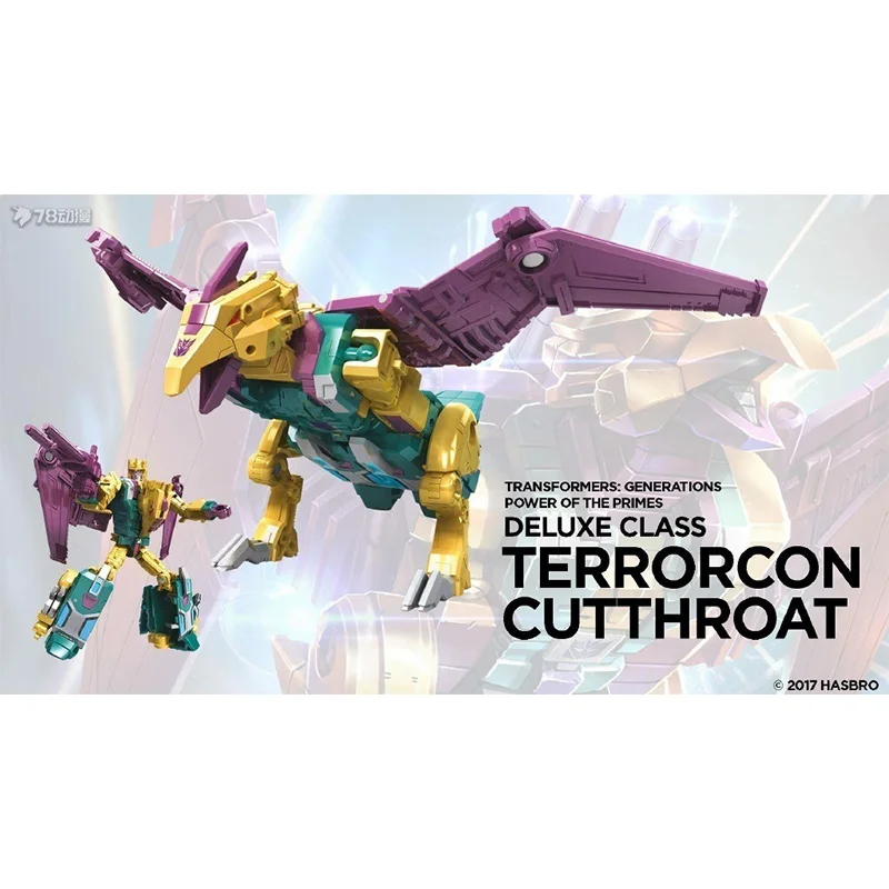 Hasbro Transformers Power of The Primes Cutthroat Terrcon Deluxe Class Anime Original Action Figure Model Toy Gift Collection