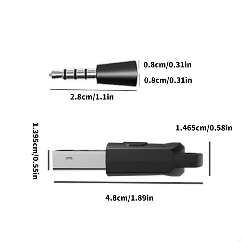 อะแดปเตอร์ที่เข้ากันได้กับบลูทู ธ HX5C สำหรับการเชื่อมต่อหูฟังไร้สายการจับคู่ง่ายสำหรับอุปกรณ์ที่เข้ากันได้กับบลูทู ธ P5 P4