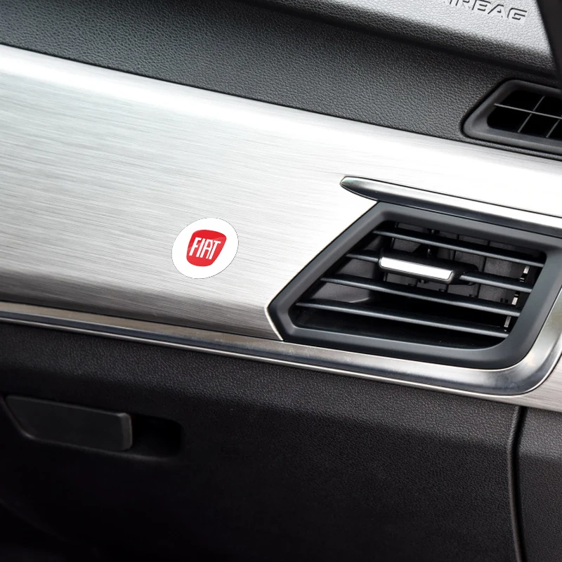 15 مللي متر مفتاح السيارة شارة شعار استبدال ملصقات مفتاح السيارة لشركة فيات 500 500L 500X 124 Aegea MobiPanda Tipo Sedici Centoventi Fiorino #4