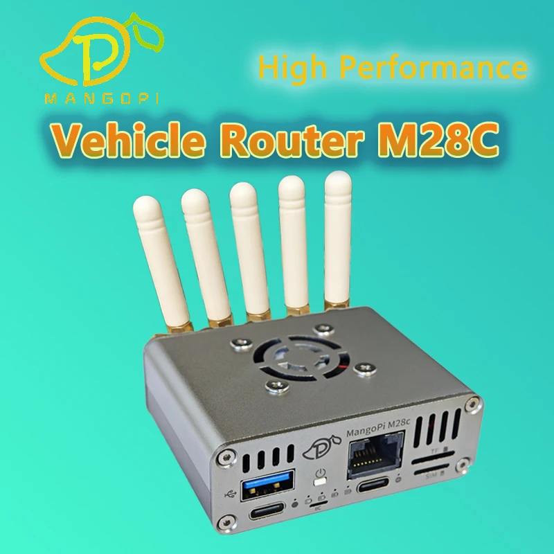 

Mangopi CarRouter M28C CPE Wireless 5G Card , Requires Self Provided 5G Module Insertion WiFi6 OP Gigabit with USB3