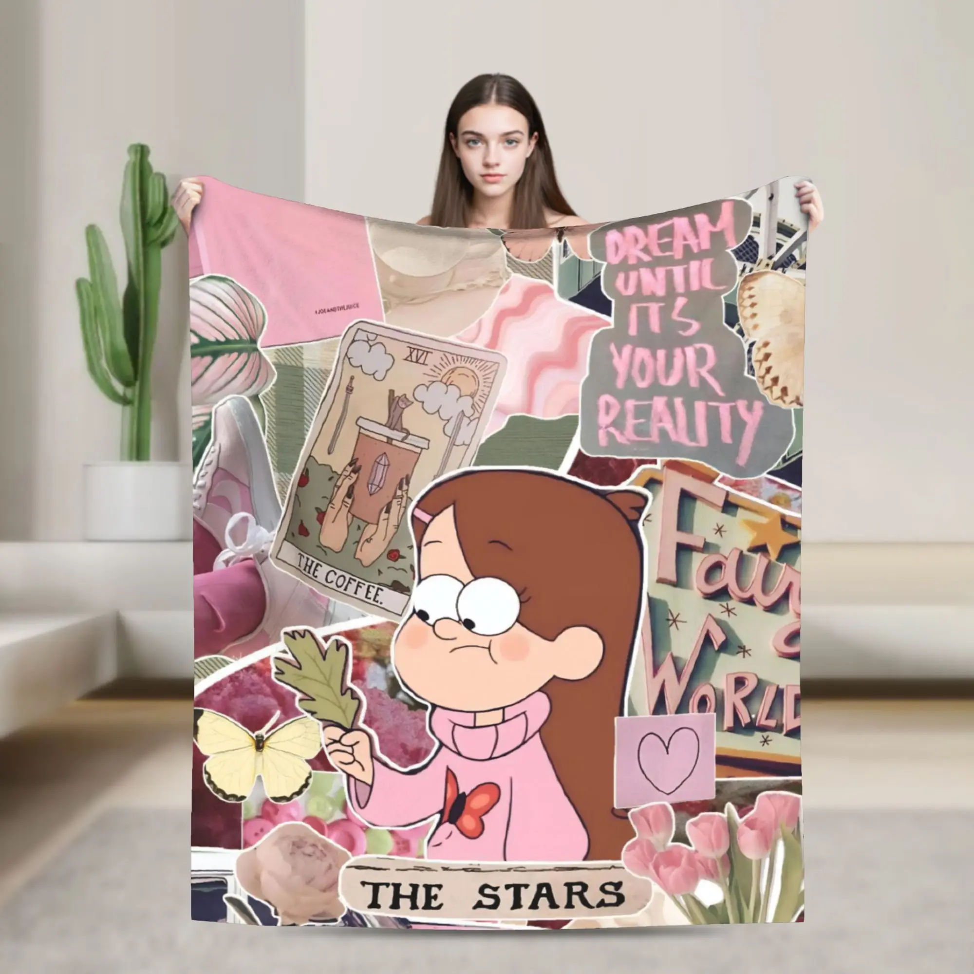 Super Soft G-Gravity Falls Throw Blanket Premium Fleece Flannel Lightweight  Bed Blanket Cozy Warm Blankets All Season Use