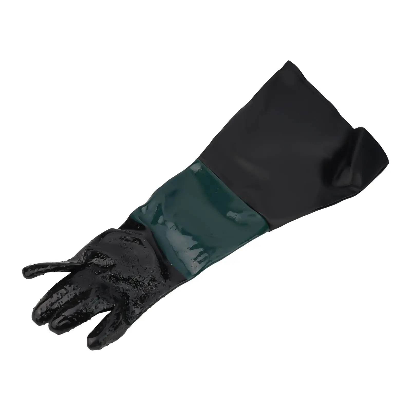 1pc Sandblasting Gloves 23.6×11.8Inch Work Gloves For Sandblaster Sand Blast Cabinet For Heavy-duty Sandblasting Machine