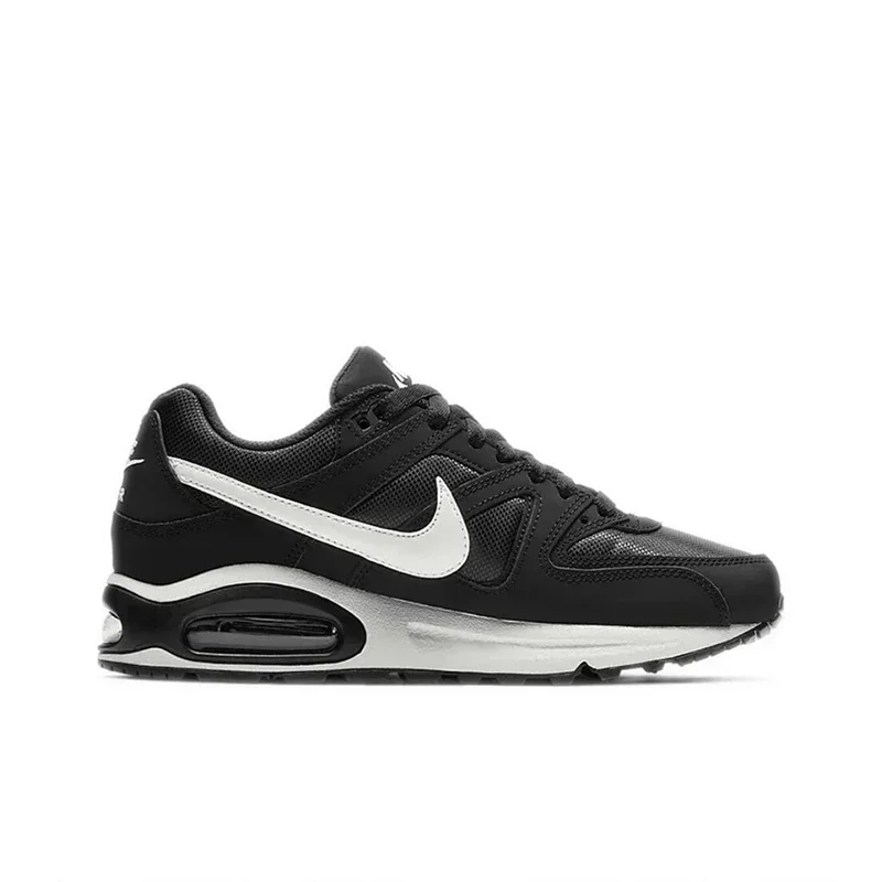 Zapatillas Nike Air Max Command para correr para hombre y mujer, tela de malla deportiva, antideslizante, ligera, Springback Air Cushion, blanco y negro