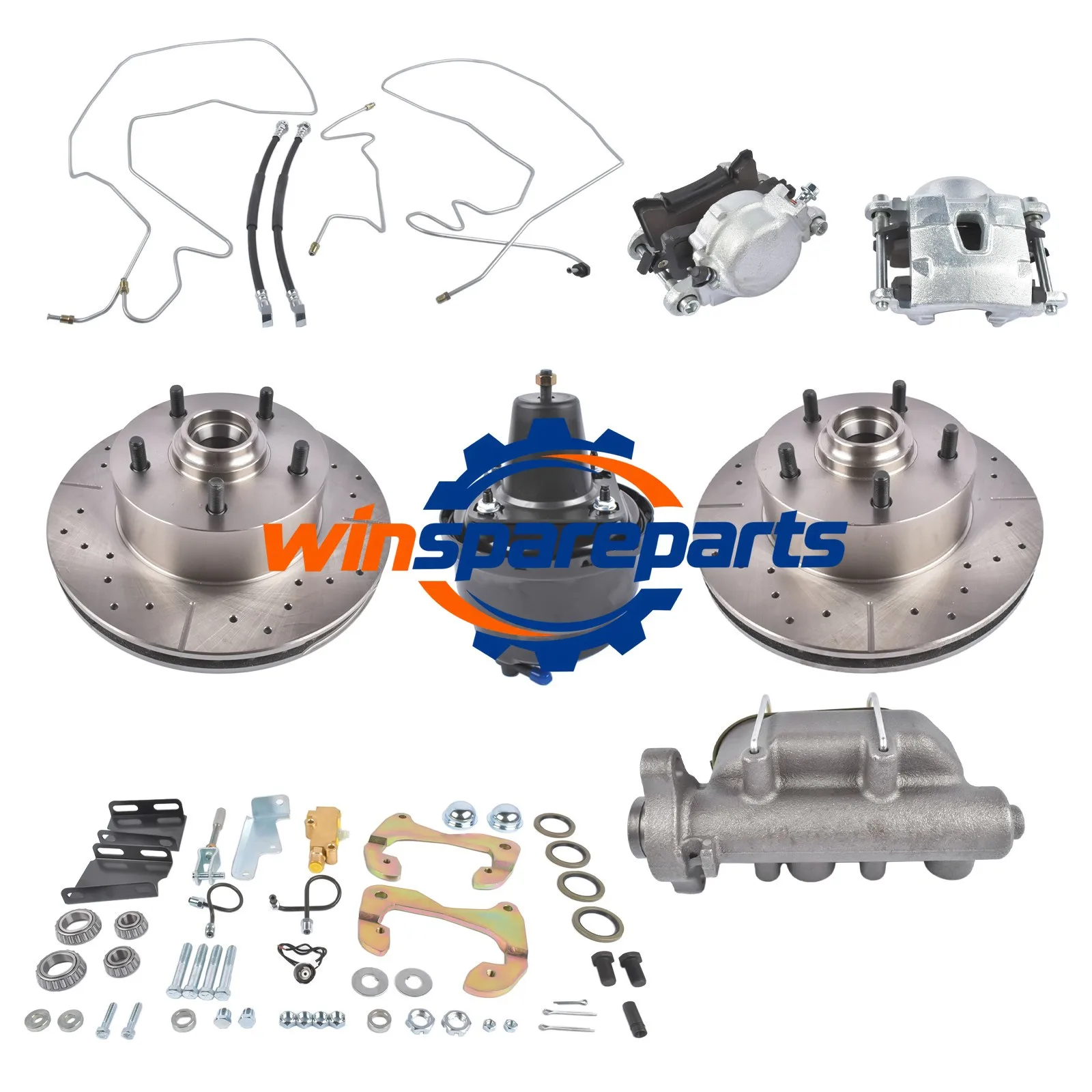 Complete Front Disc Brake Conversion Kit For Chevy Impala Biscayne Bel Air 59-64