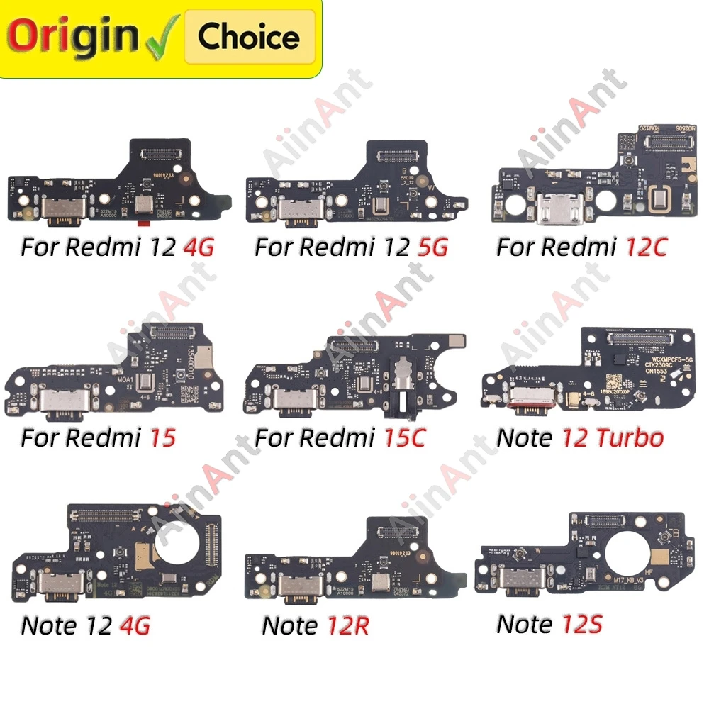 

Нижняя док-станция, USB-разъем для зарядного устройства, порт для зарядки, гибкий кабель для Xiaomi Redmi Note 12 15 12C 12R 12S 12T Pro Turbo 4G 5G