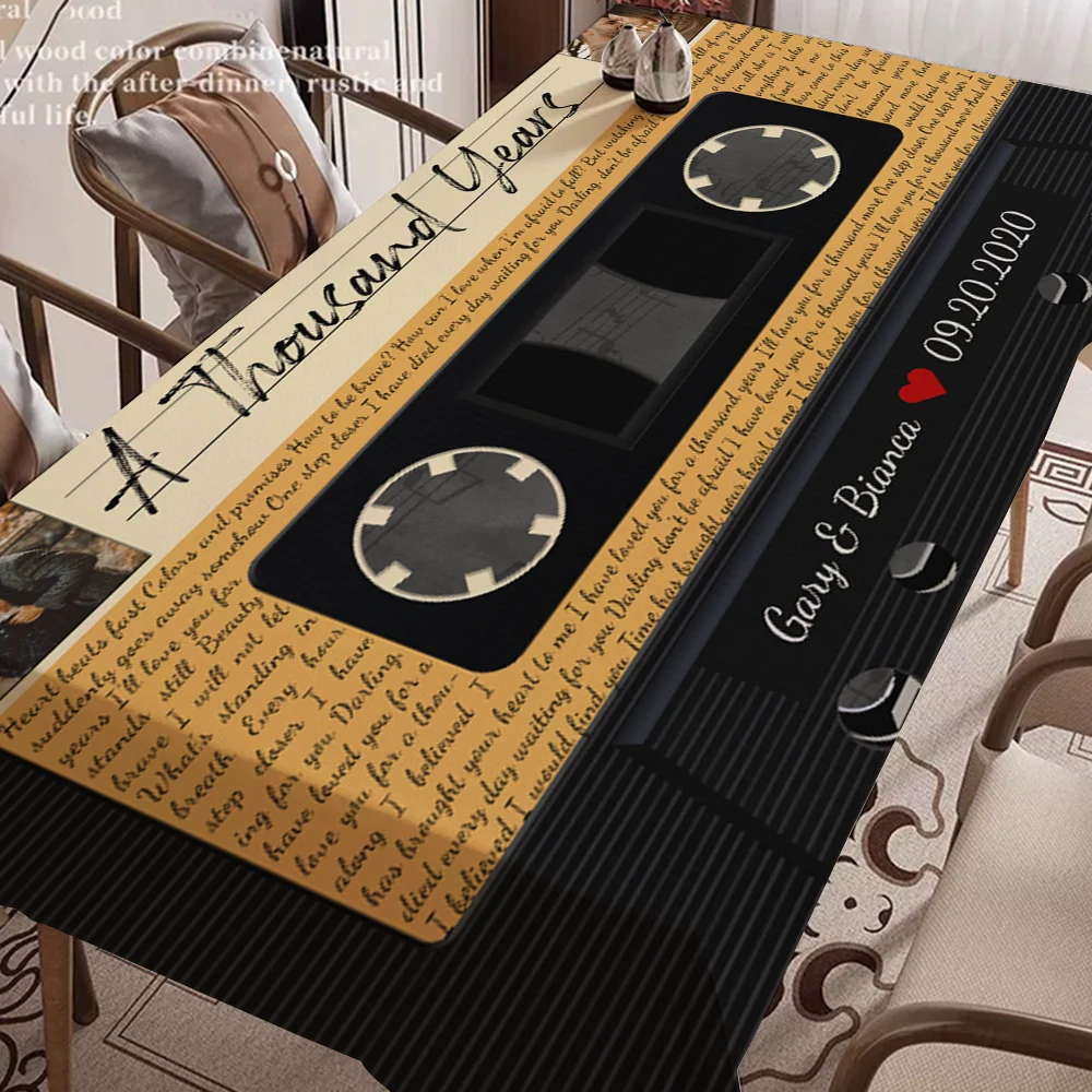 

Кассетная скатерть, скатерть для чая, кофе, скатерть, водонепроницаемая ткань, настенная плита, прямоугольная стойка для свадебного банкета, домашний декор