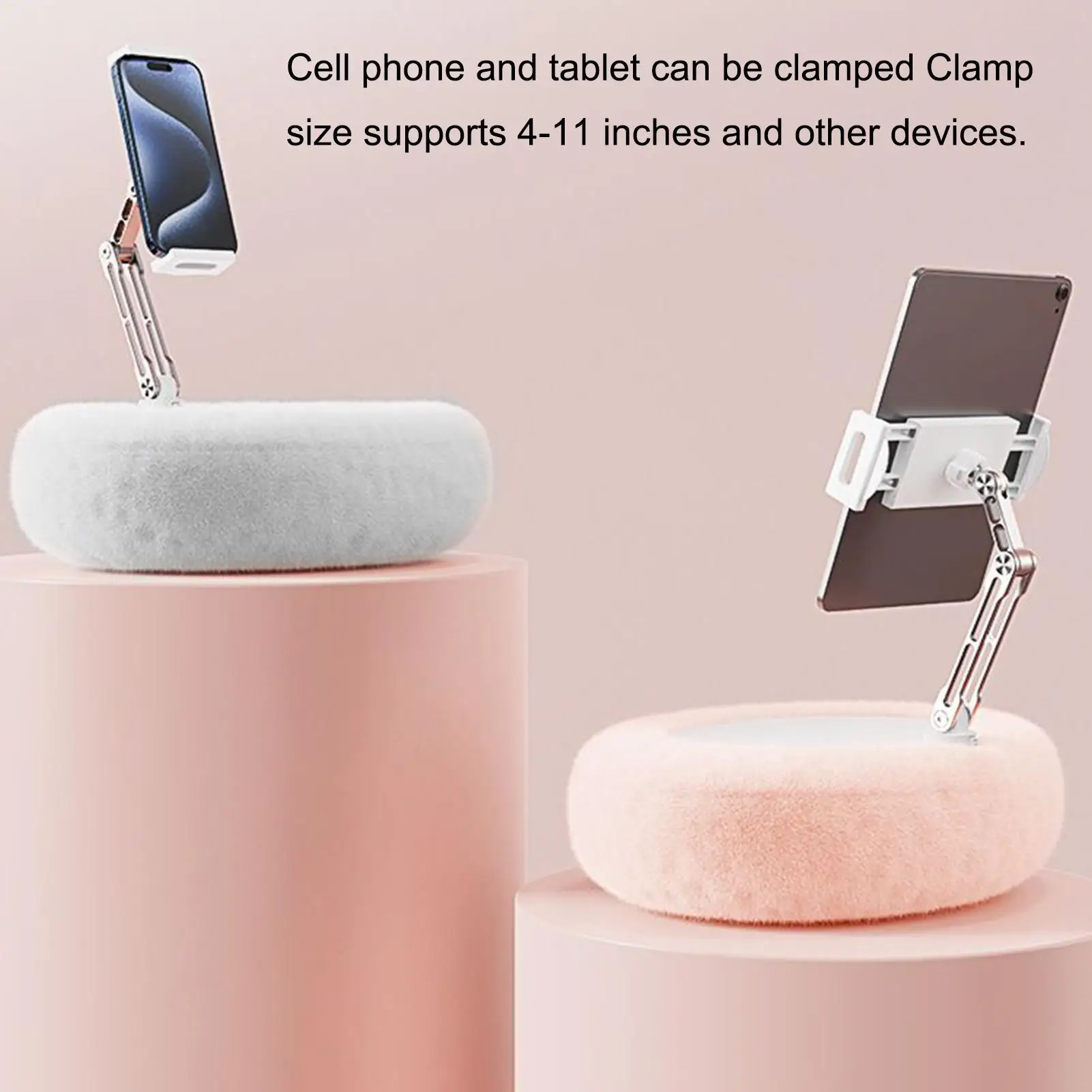 

Tablet Pillow Holder For Lap Desktop Phone Stand Desktop Cellphone Mount For Dressing Table Desk Rotatable Tablet Holder