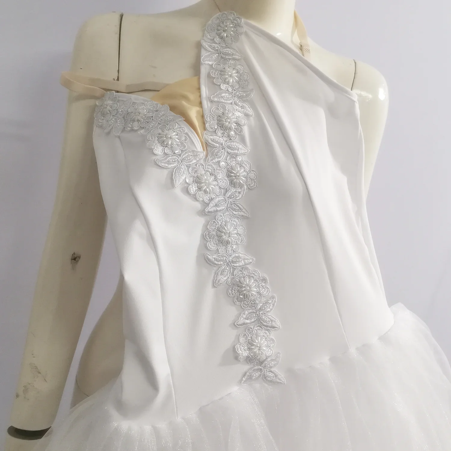 Falda tutú de Ballet blanca, vestido de baile profesional, tutús blancos largos para trajes de Ballet para adultos