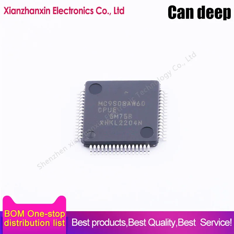 1pcs/lot MC9S08AW60CPUE MC9S08AW60 LQFP64  micro controller