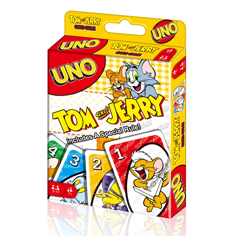 New uno tom and jerry Matching Card Game SHOWEM uno no mercy Multiplayer Family Party Boardgame Funny Friend Entertainment Poker