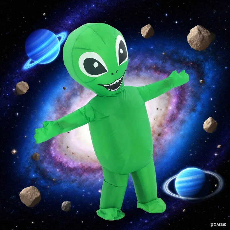 

Надувной костюм ужасов инопланетянина, надувной комбинезон-инопланетянина, надувной через воздух, забавное нарядное платье, вечеринка для косплея на Хэллоуин