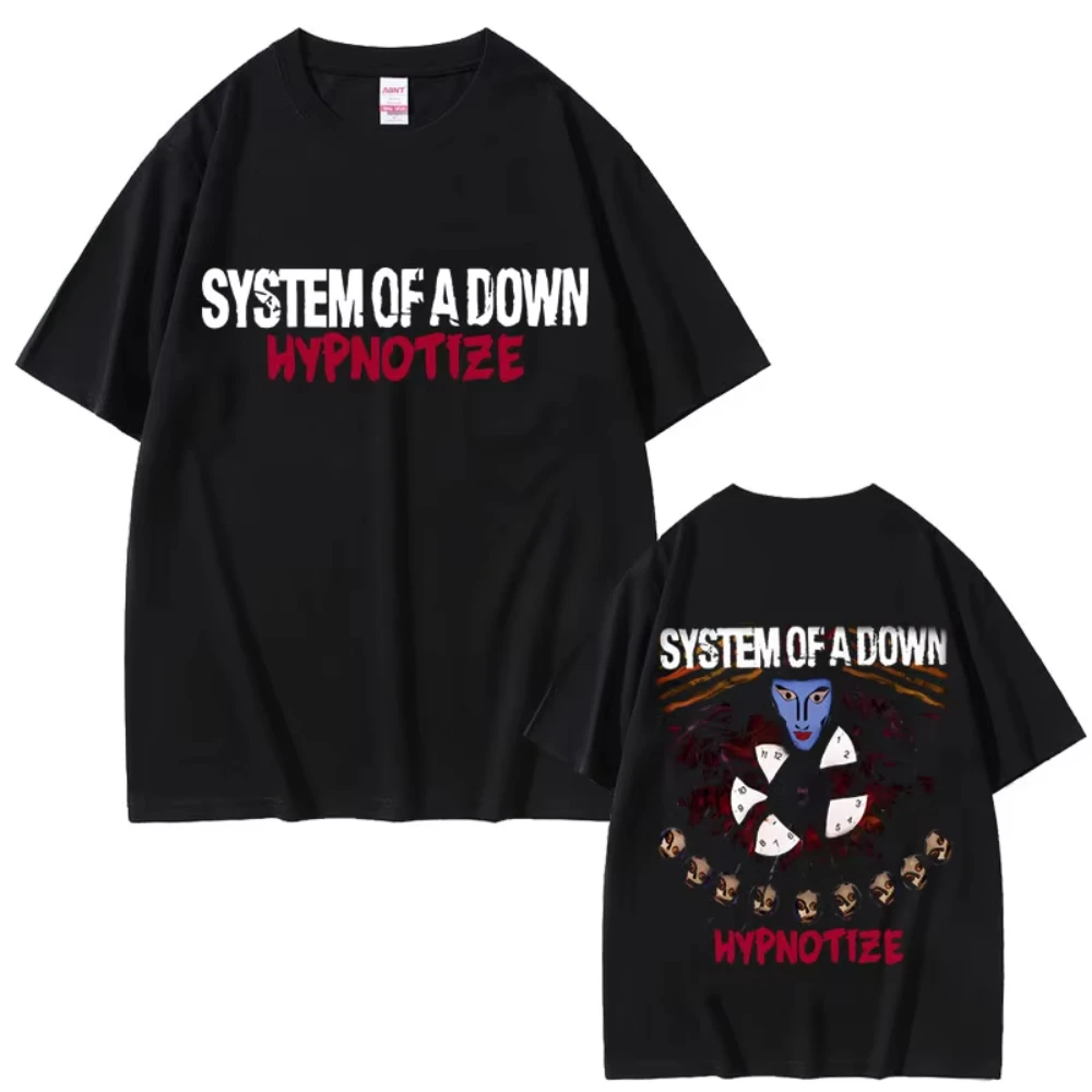System of A Down Hypnotize Grafik T-Shirt Männer Frauen Alternative Metal Musik Trend T-Shirts Herren 90er Jahre Vintage Rock Band T-Shirts