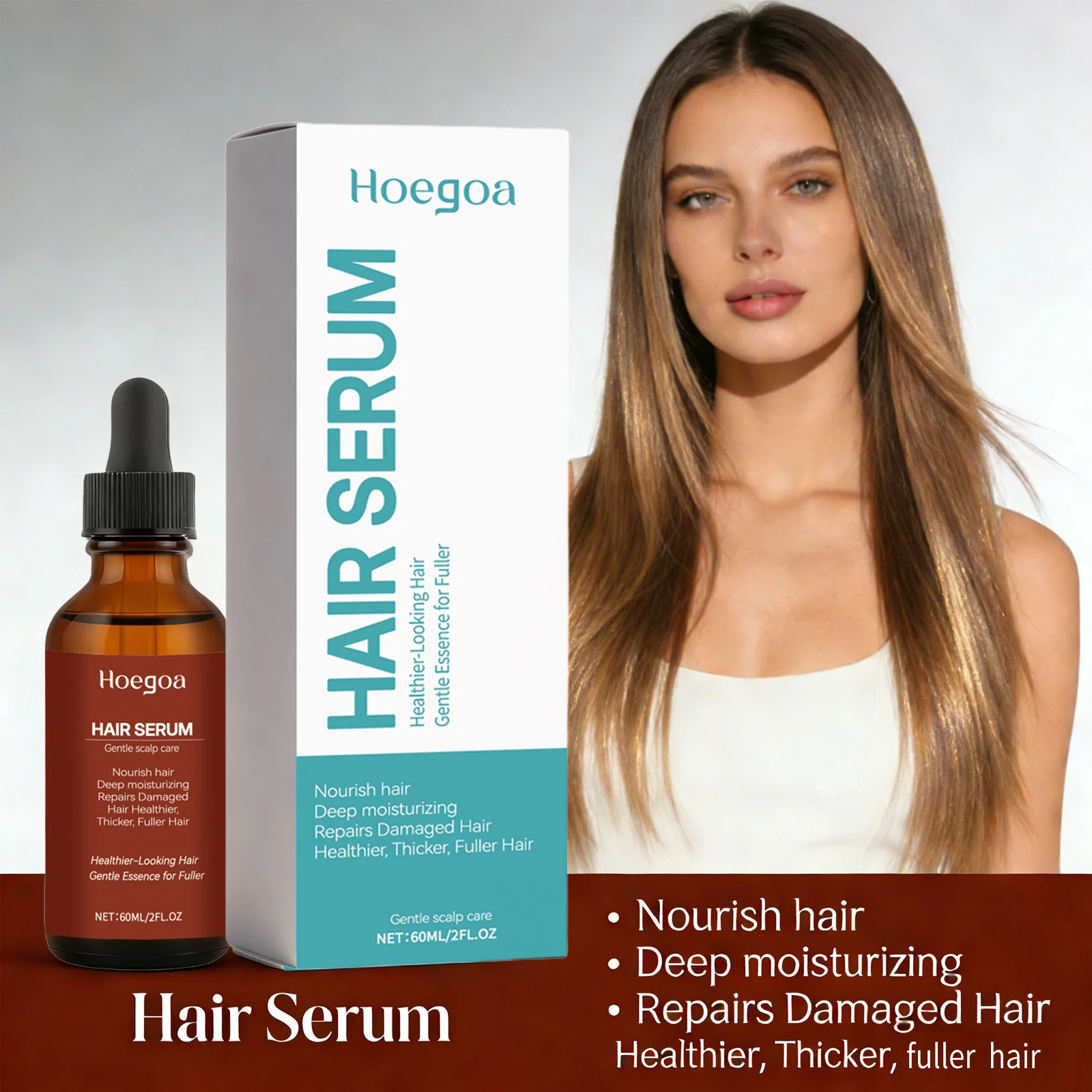 Suero para el cabello, reparación de raíces del cabello, cabello dañado, esencia para el cabello Anti-Frizz, hidratante, nutre el cuero cabelludo, voluminizador, cuidado del cabello brillante