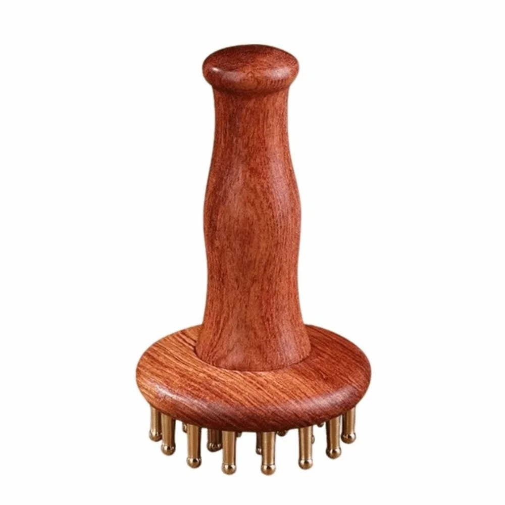 Reduce Puffiness Brass Meridian Brush Skin Lifting and Tightening Natural Material Chicken-wing Wood Massager Traditional