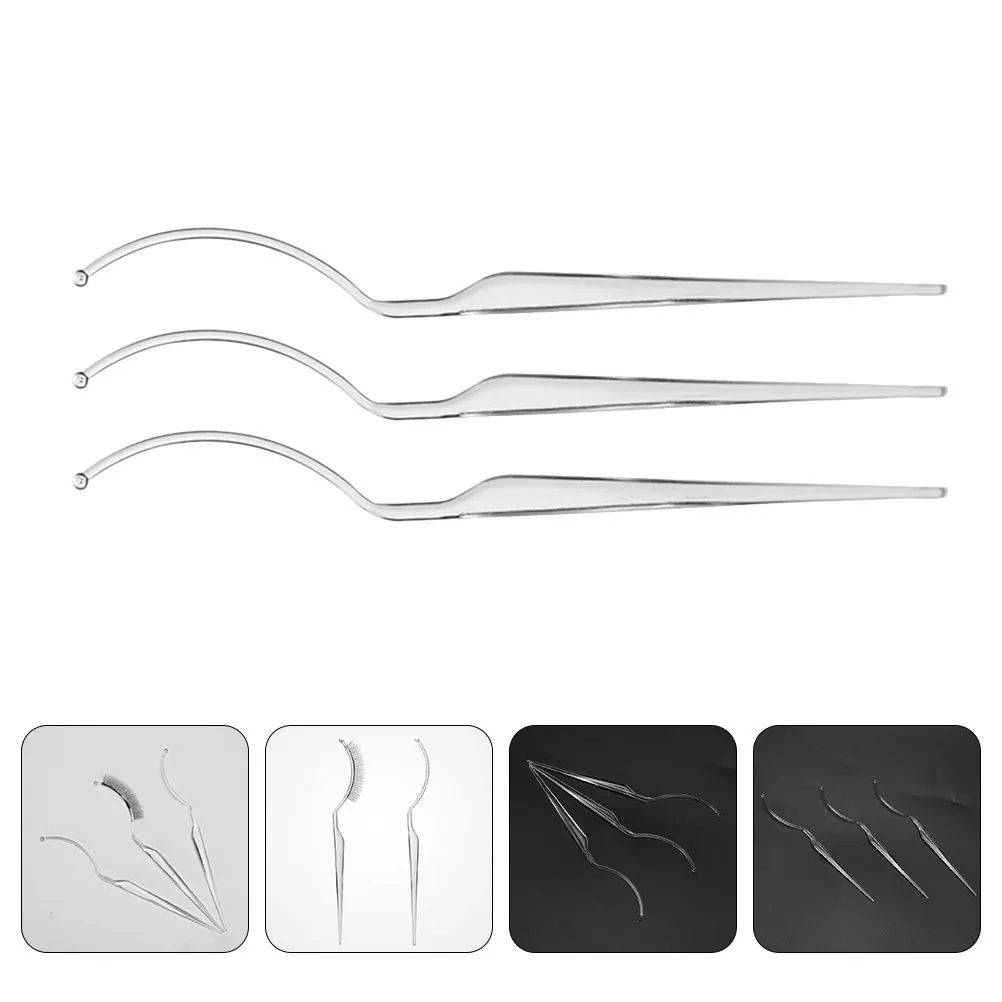 

6Pcs False Eyelash Displaying Sticks Reusable Acrylic Eyelash Holder Display Tool for and Makeup Artists
