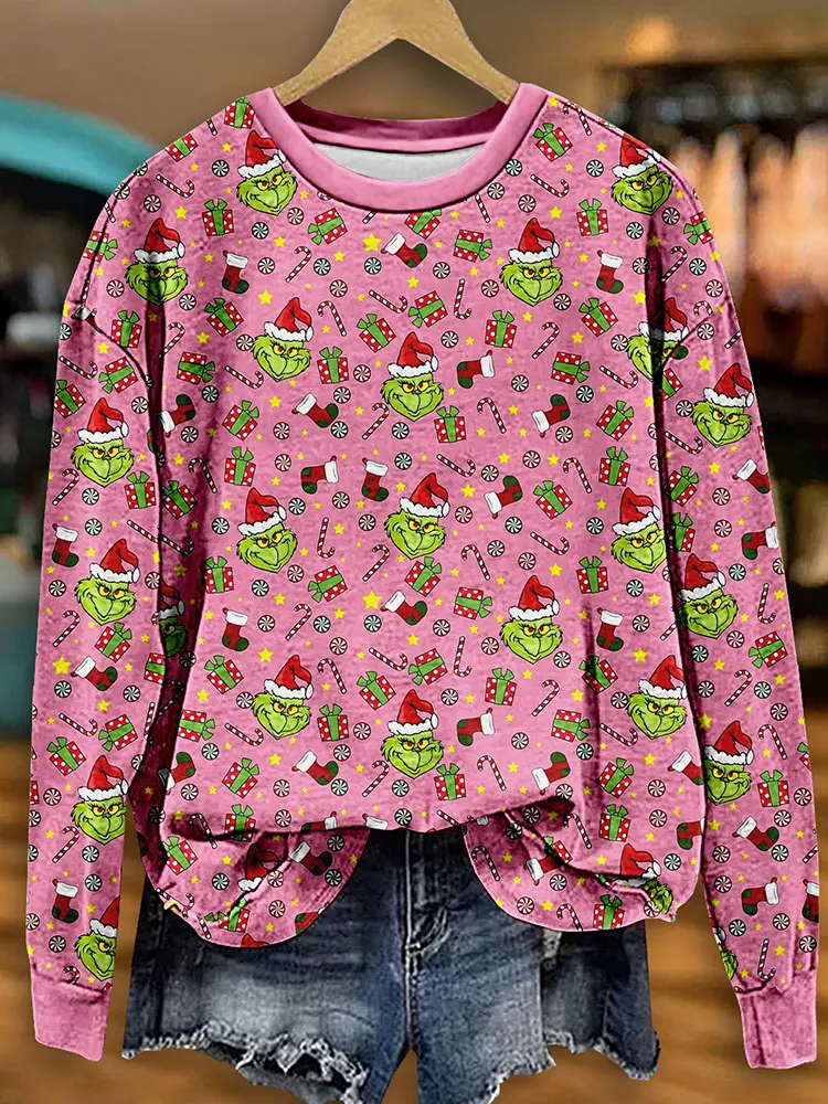 Christmas Print Sweatshirt