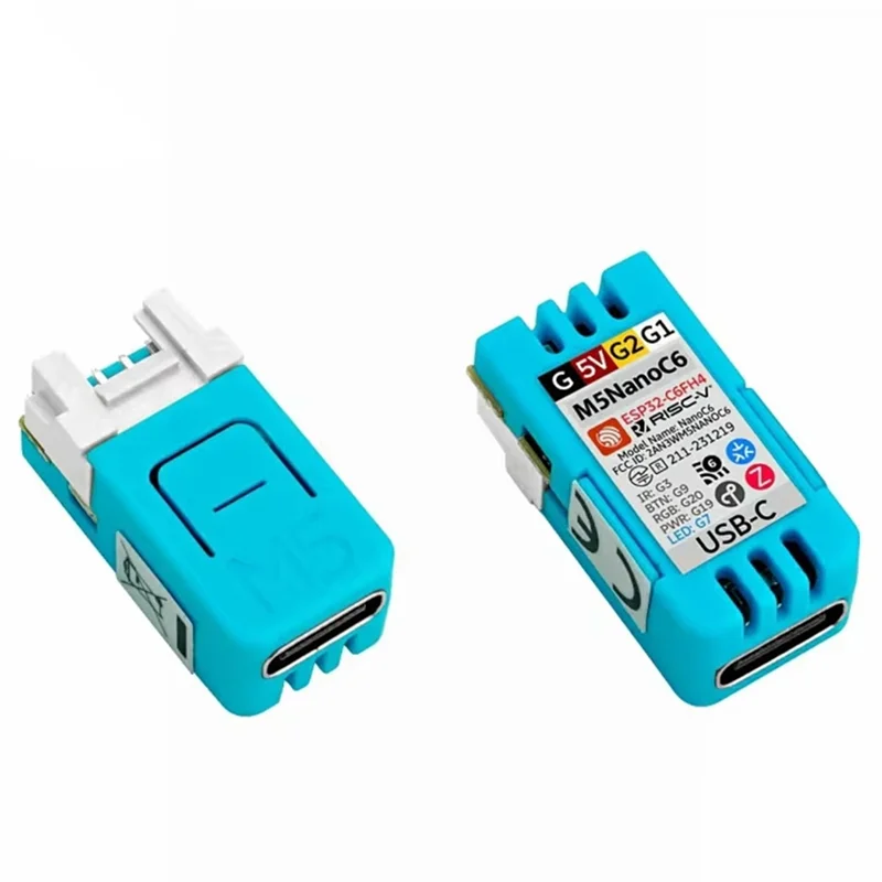 

A37T-M5stack M5nanoc6 Поддержка 2,4 ГГц Wi-Fi 6 и Zigbee Nanoc6 Dev Kit Плата разработки Iot ESP32-C6FH4