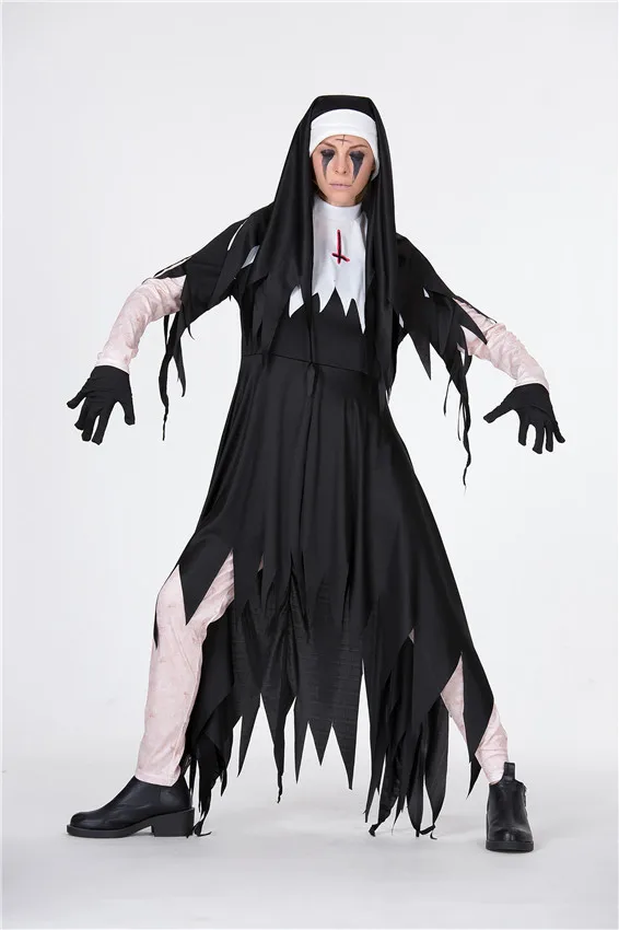 زي الهالوين: ملابس أداء نسائية تقليدية صينية، زي الأم مريم، زي الشيطانة، زي الراهبة، زي الساحرة، زي القس #5