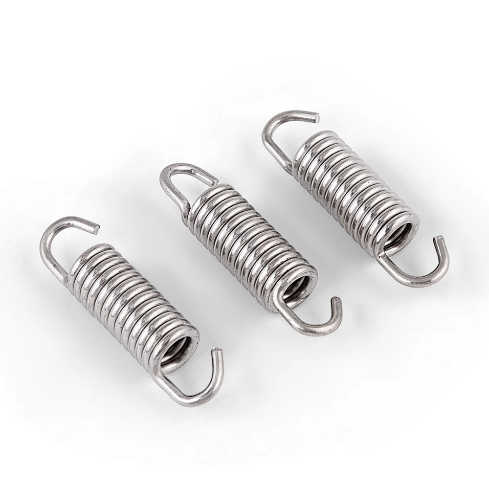 

1 piece Stainless Steel Motorcycle Exhaust Spring 43MM Double Side Fixed Anti Rust Muffler Hanger Bracket Replacement