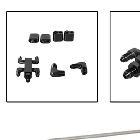 Steam Emission Kit for LS1 For LS2 For LS6 Engines Stainless Steel AN4 Hose Aluminum Fittings Tapered Thread Seal Design