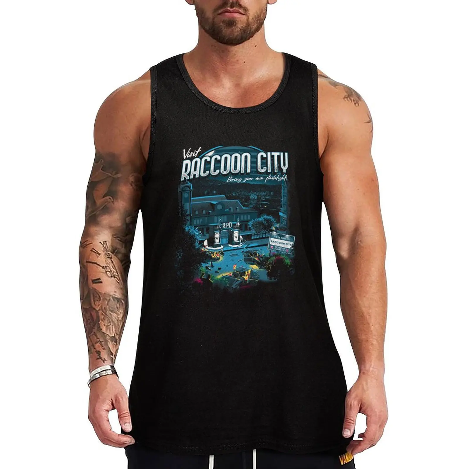 

Visit Raccoon City Tank Top anime summer clothes summer clothes man 2025