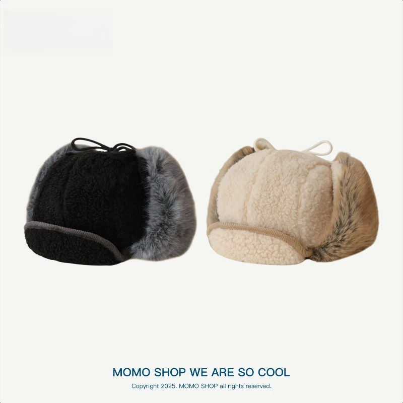 قبعة Lei Feng سميكة مضادة للبرد لركوب الدراجات في الخريف والشتاء لحماية الأذن وقبعات منفوخة دافئة للرجال والنساء #2