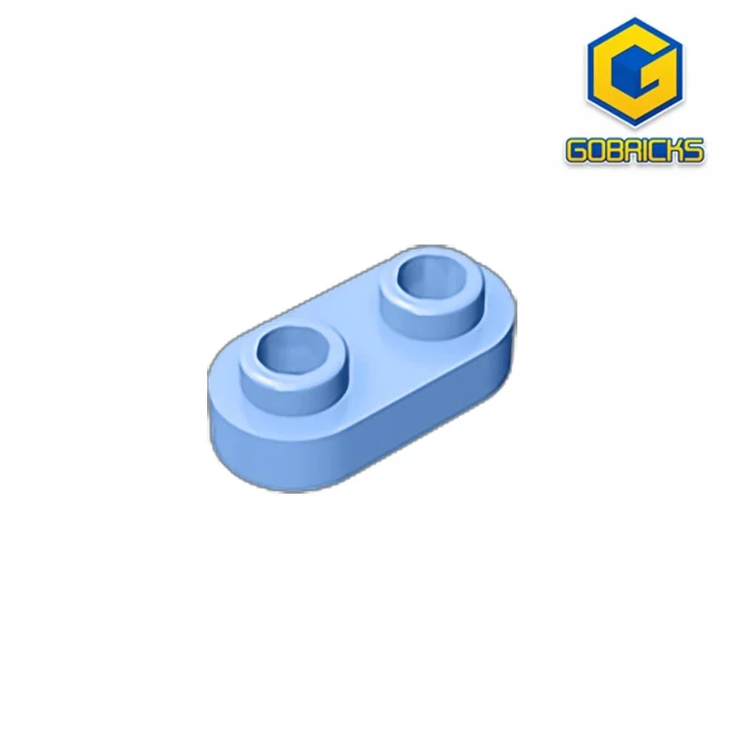 GDS-1403 Plate, Round 1 x 2 with Two Open Studs compatible with lego 35480 children\'s DIY Educational Building Blocks