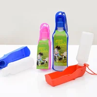 Pet Dog Water Bottle 250ml 500ml Plastic Portable Folding Drinker for Pets Outdoor Travel Drinking Water Feeder Bowl Cat Drinker 3
