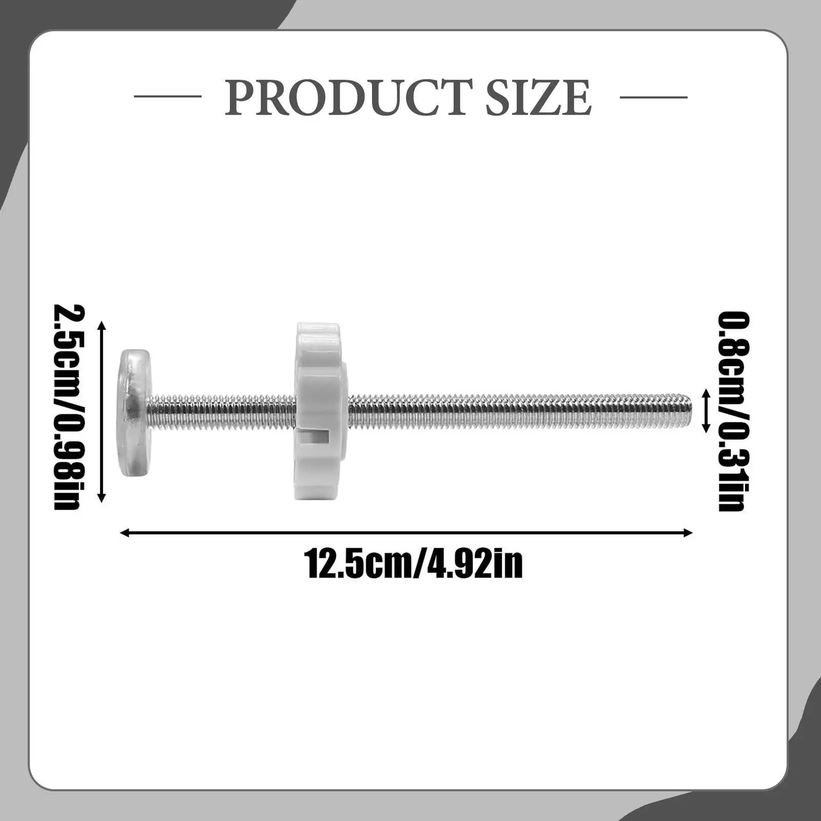 Baby Gate Threaded Spindle Rod, Home Pet Accessory, Screw Hardware Accessories Quick Setup Versatile Use