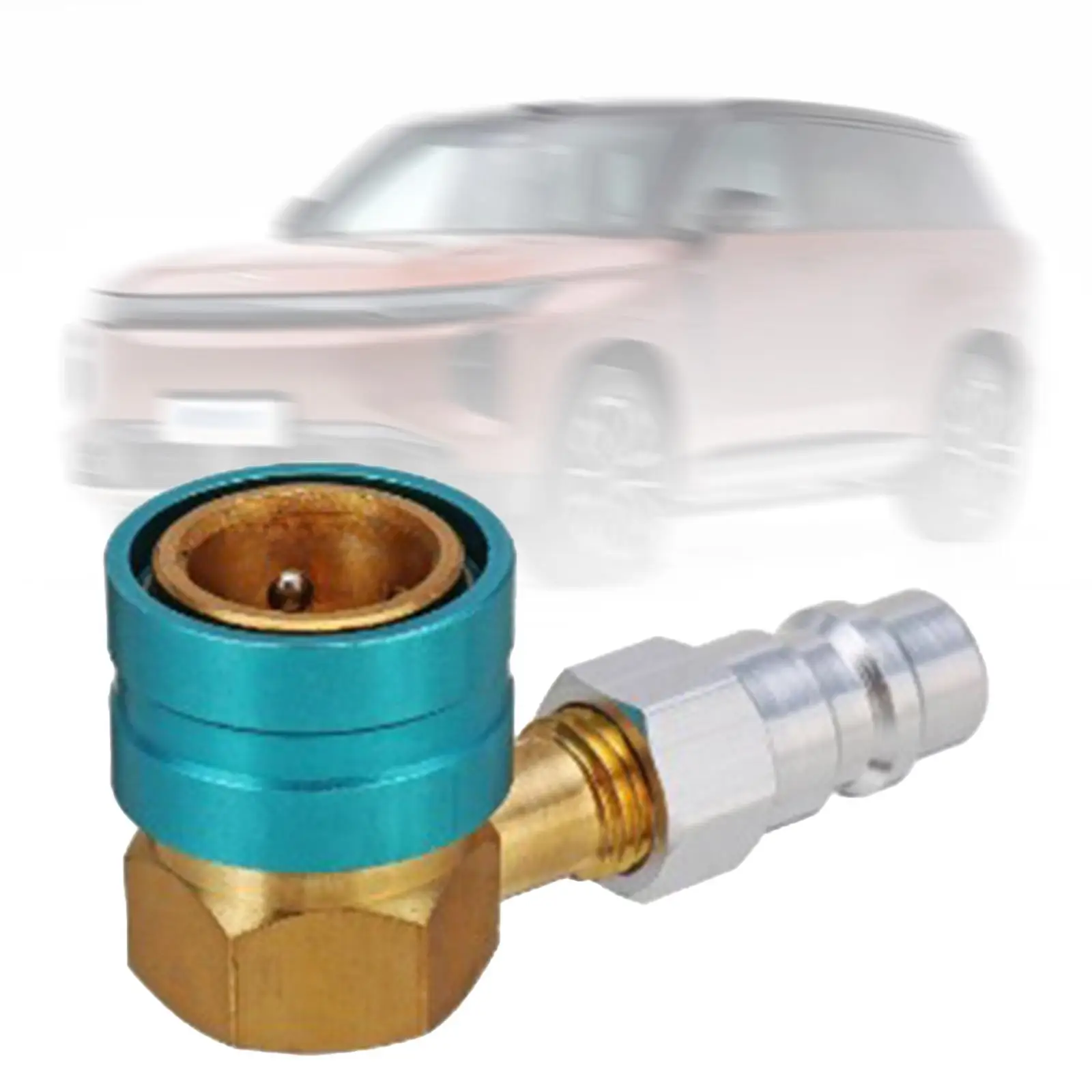 

R1234yf to Adapter Low Side Quick Coupler 90 Degrees Accessories Replacement Easy to Install Stable Performance Fitting