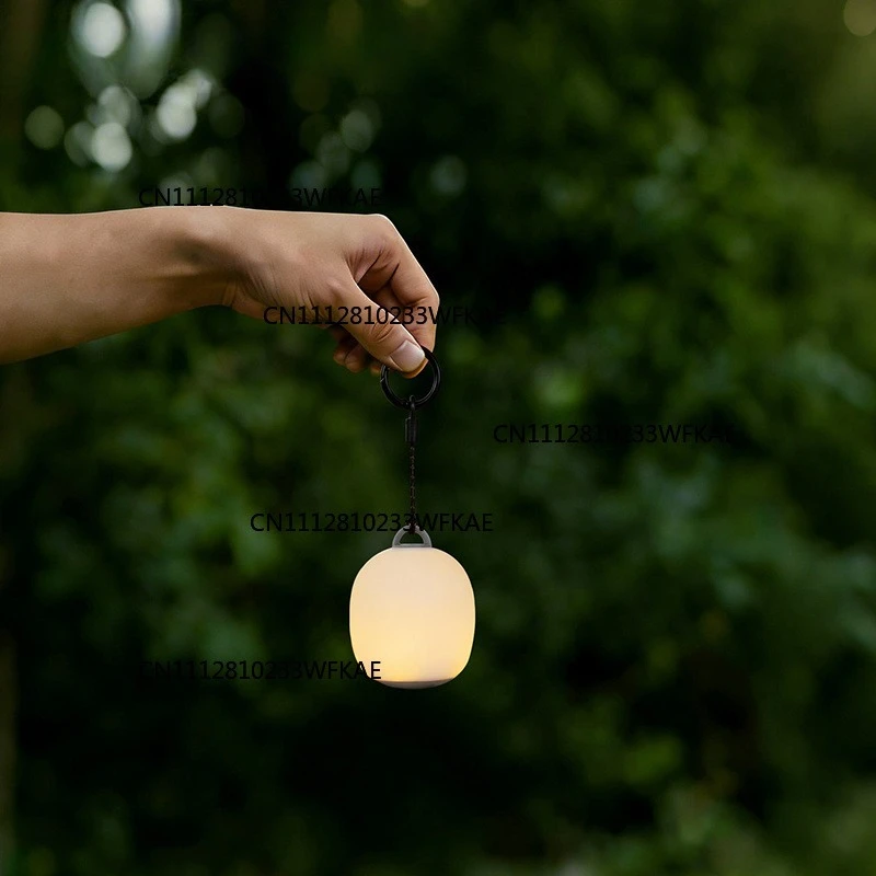 Portable camping light,rechargeable LED picnic light,MINI egg-shaped squeezed silicone lampcreates a warm outdoor atmosphere
