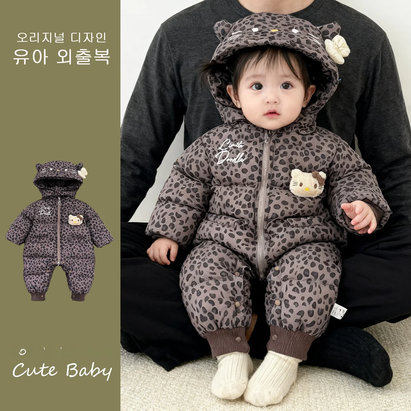 

Thiened Du down Baby Rer костюм ветрозащитная теплая одежда для новорожденных девочек зимняя уличная одежда комплект Baby Faion