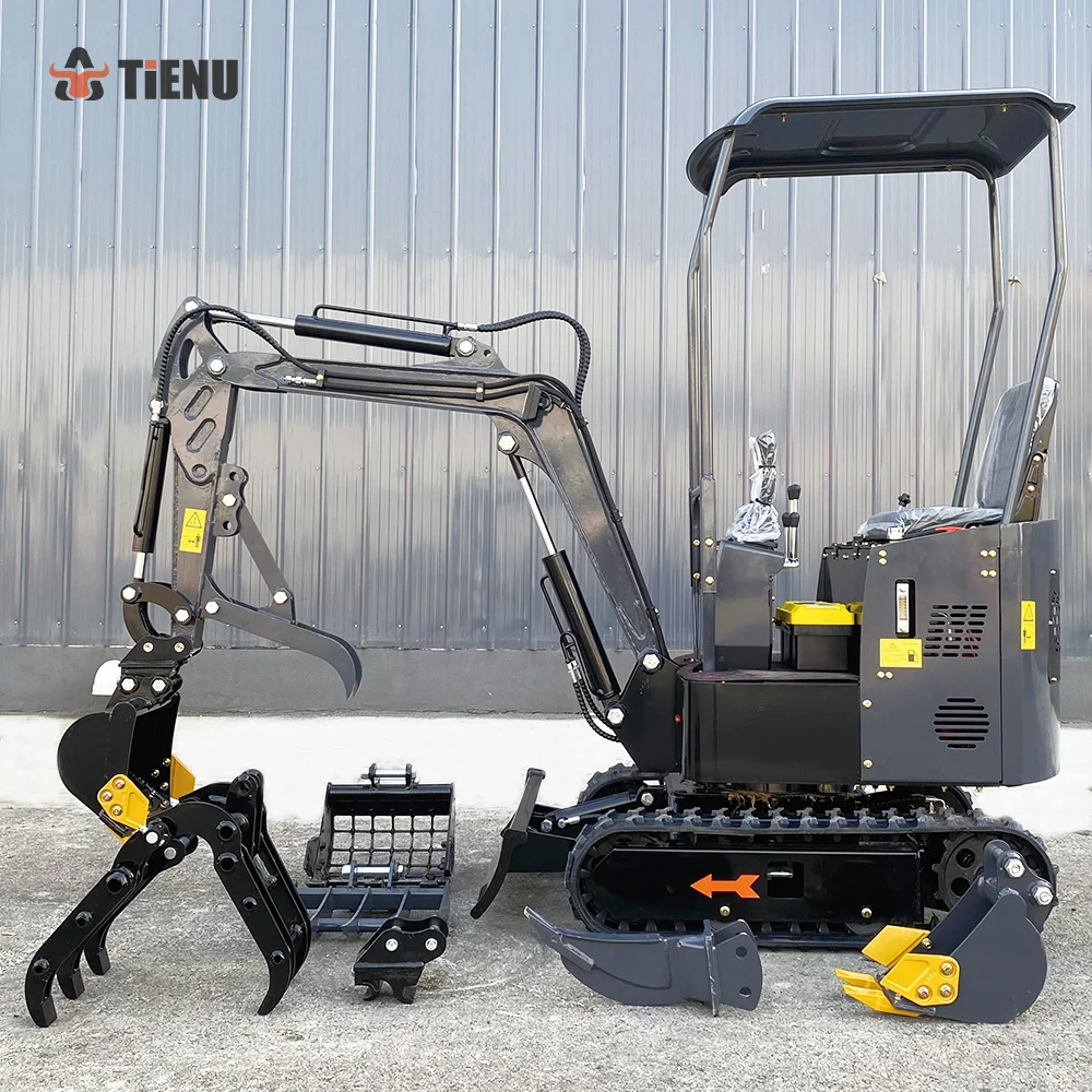 Promoción: Mini Excavadora de 2 Toneladas con Motor EPA, Excavadora Agrícola, Micro Excavadora Hidráulica Diésel, Mini Excavadora Pequeña