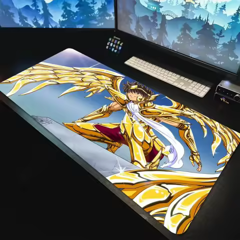 S_saint S_seiya Anime Mousepad Anti-slip Rubber Mousepad Gaming mousepad Desk Mat Keyboards Mat Size For E-sports Keyboard